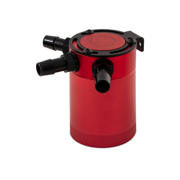 Mishimoto Compact Baffled Oil Catch Can 3-Port - Red