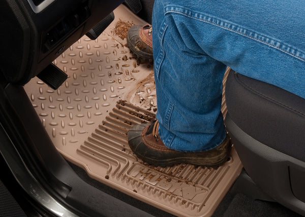 Husky Liners 08-10 Ford F-250/F-350/F-450 SuperDuty Heavy Duty Tan Front Floor Mats