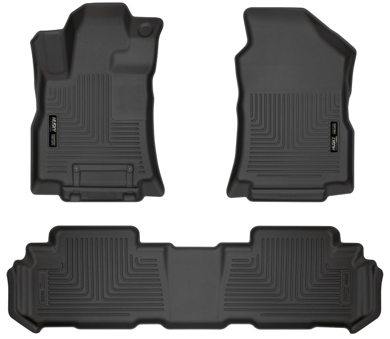 Husky Liners 2019 Subaru Ascent Weatherbeater Black Front & 2nd Seat Floor Liners