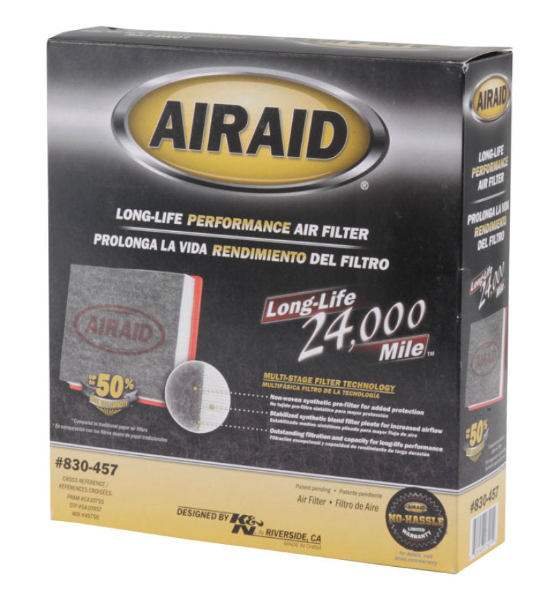 Airaid 10-19 Jeep Grand Cherokee 5.7/6.4L V8 & 3.6L V6 Direct Replacement Filter (Disposable)