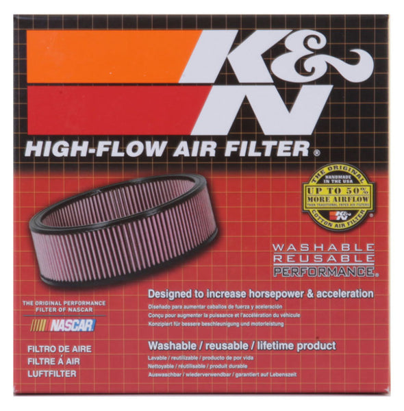 K&N 59-74 Rover Custom Round Race Filter Length 6.56in Width 6.31in Height 2.25in