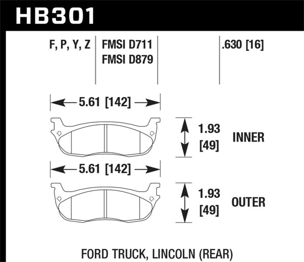 Hawk HPS Street Brake Pads