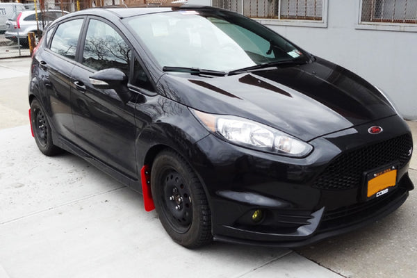 Rally Armor 13+ Ford Fiesta ST Black Mud Flap w/ Grey Logo