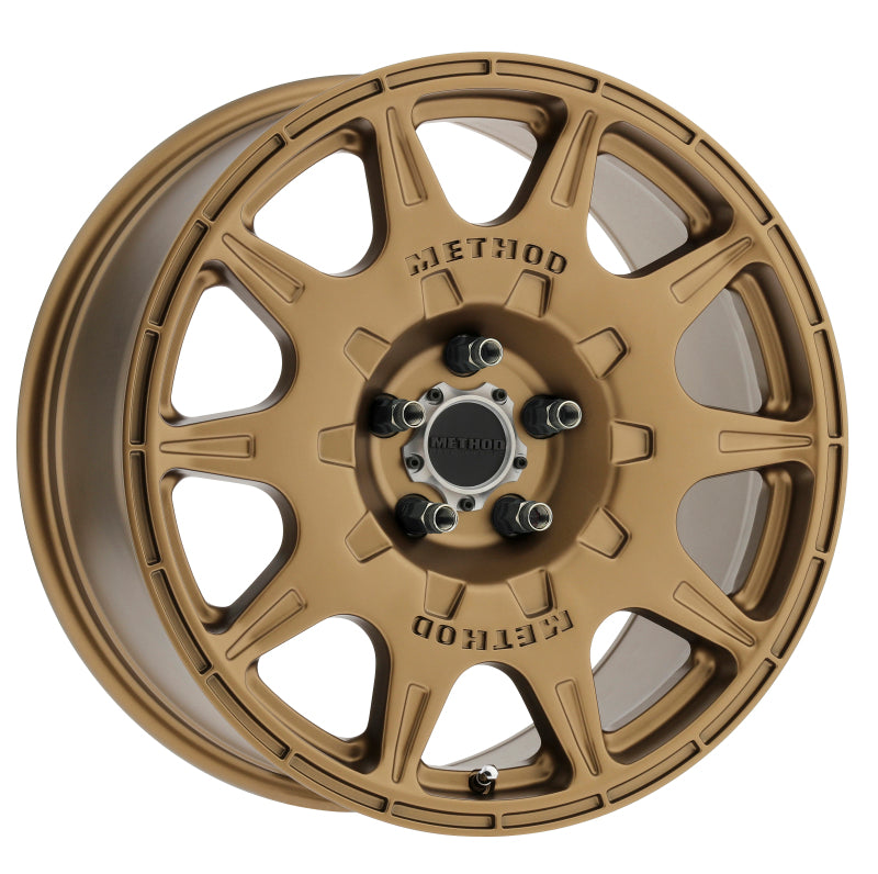 Method MR502 RALLY 17x8 +38mm Offset 5x4.5 67.1mm CB Method Bronze Wheel