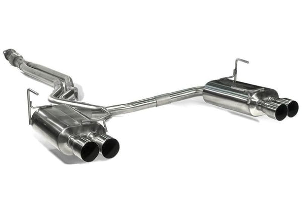 Perrin 11+ Subaru STi/WRX Sedan Brushed Dual Tube Cat-Back Exhaust w/ Quad Straight Cut Tips