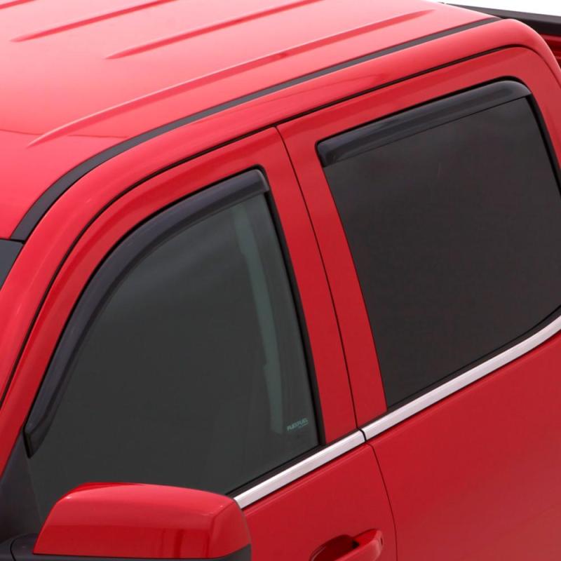 AVS 15-18 Chevy Silverado 2500 Ext. Cab Ventvisor Front & Rear Window Deflectors 4pc - Smoke