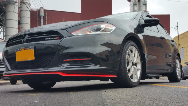 Rally Armor 2013-2016 Dodge Dart UR Black Mud Flap w/ White Logo