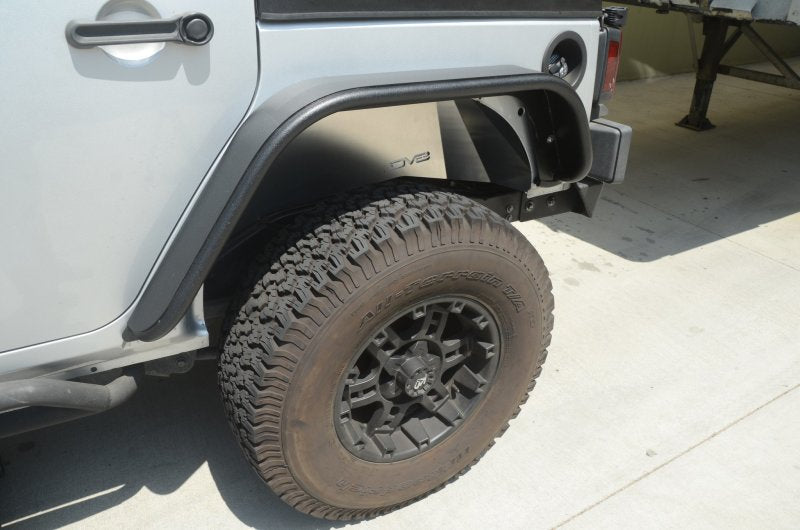 DV8 Offroad 07-18 Jeep Wrangler JK Rear Aluminum Inner Fender - Raw