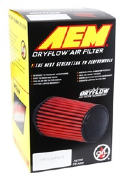 AEM 2.75in Flange ID x 5.5in Base OD x 7.5in H DryFlow Conical Air Filter