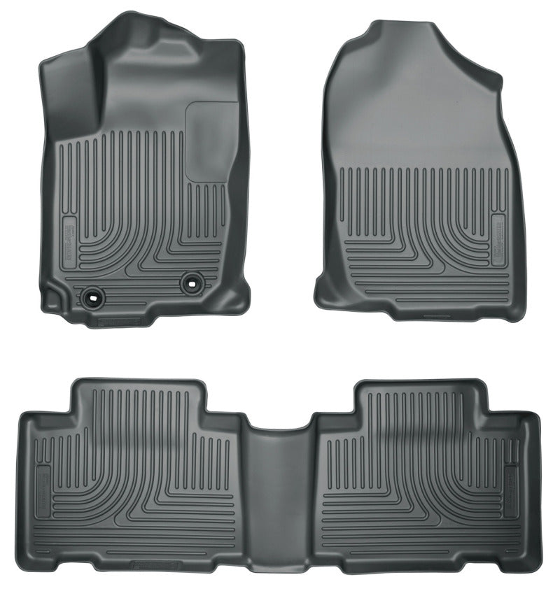 Husky Liners 2013 Honda Accord WeatherBeater Grey Front & 2nd Seat Floor Liners (4-Door Sedan Only)