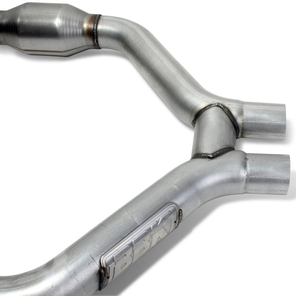 BBK 2015-16 Mustang V6 Short Mid H Pipe With Converters (To Be Used With 1642 Series Headers)