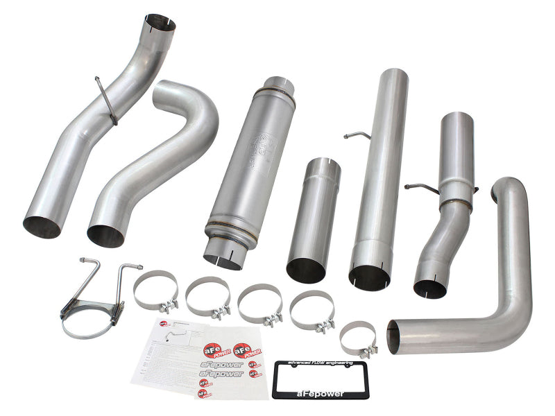 aFe Atlas Exhausts Turbo-Back Al Steel Exhaust Ford Diesel Trucks 99-03 V8-7.3L (td) w/ Muffler