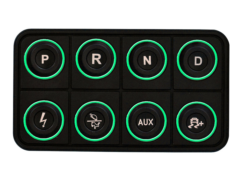 AEM EV 8 Button Keypad CAN Based Programmable Backlighting