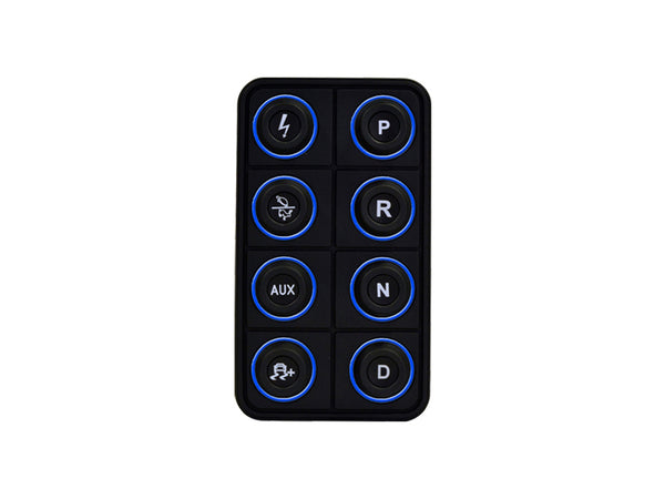 AEM EV 8 Button Keypad CAN Based Programmable Backlighting