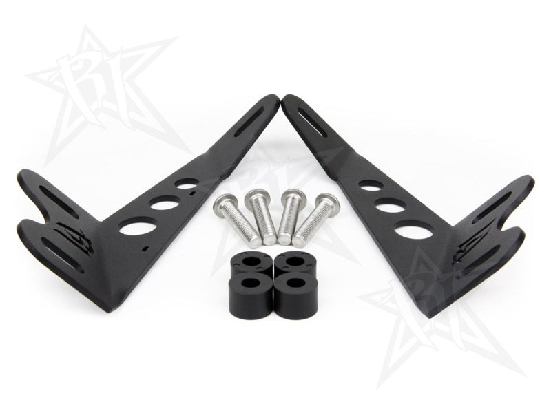 Rigid Industries Jeep JK - 20in E/SR-Series Bar Hood Mount Kit