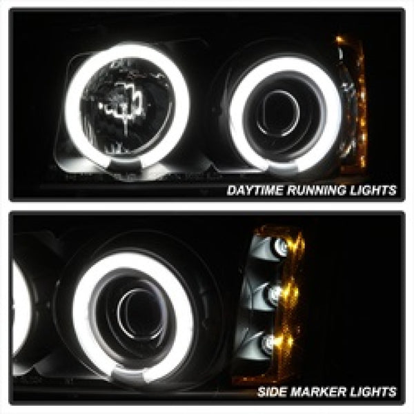 Spyder Chevy Silverado 1500 03-06 Projector HeadlightsCCFLHalo LED Blk High H1 PRO-YD-CS03-CCFL-BK