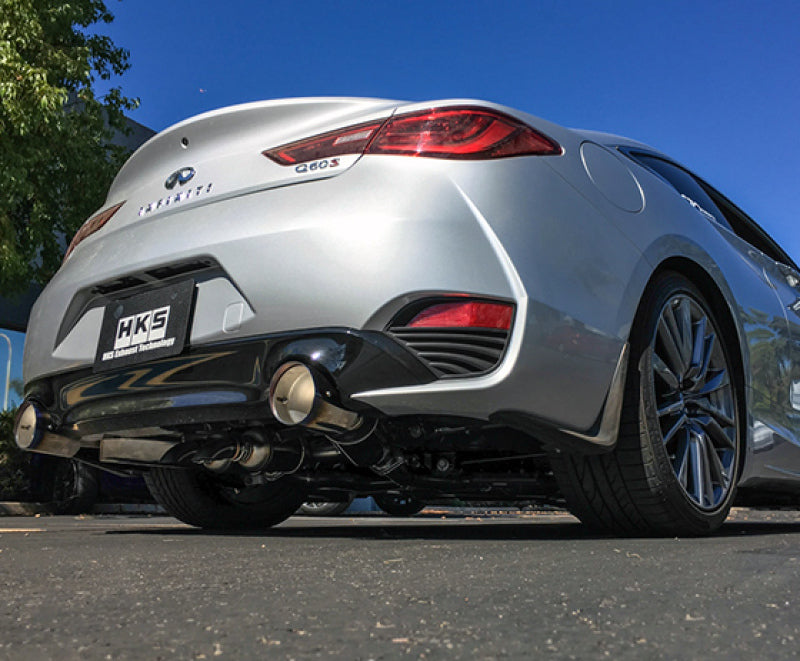 HKS 2017 Infiniti Q60 Dual Hi-Power Titanium Tip Catback Exhaust