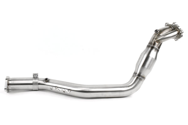 Perrin 02-14 Subaru WRX / 04-21 STI (EJ) 304SS 3in. Down Pipe w/Cat (Slip Fit Rear/Divorced WG)