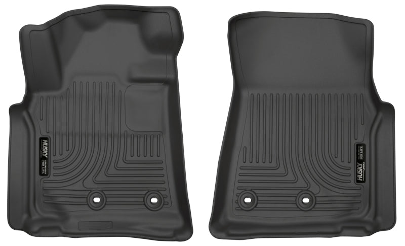 Husky Liners 13-16 Lexus LX570 / 13-16 Toyota Land Cruiser Weatherbeater Black Front Floor Liners