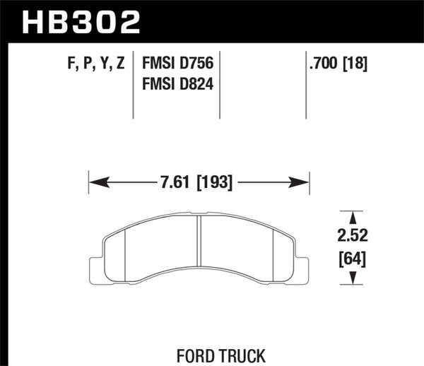 Hawk LTS Street Brake Pads