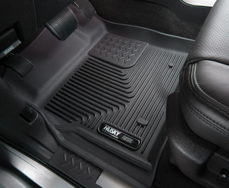 Husky Liners 2019 Chevy Silverado 1500 CC X-Act Contour Black 2nd Seat Floor Liners (Full Coverage)