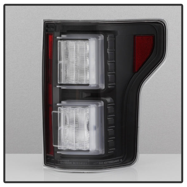 Spyder Ford F150 2015-2017 Light Bar LED Tail Lights - Black ALT-YD-FF15015-LBLED-BK