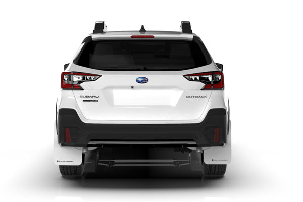 Rally Armor 20+ Subaru Outback UR Black Mud Flap w/ Grey Logo