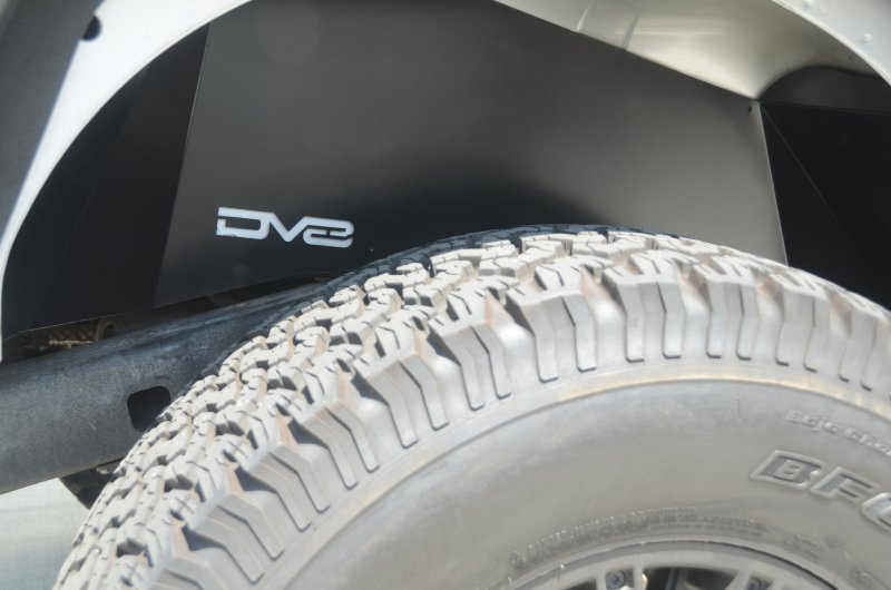 DV8 Offroad 07-18 Jeep Wrangler JK Rear Aluminum Inner Fender - Raw