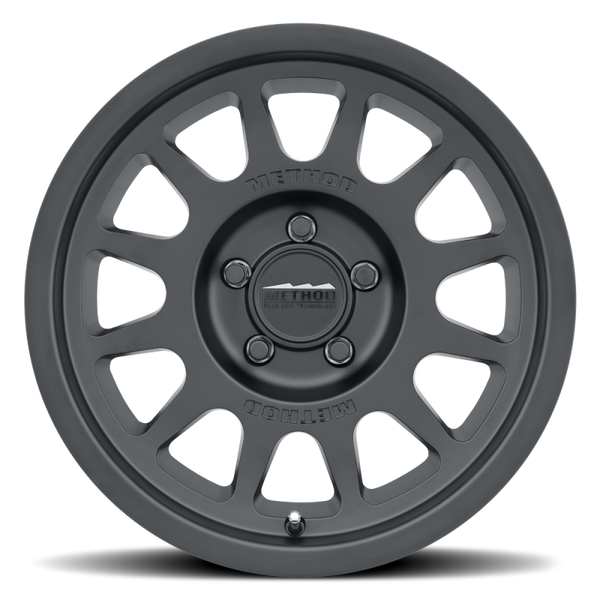 Method MR703 17x8.5 0mm Offset 5x5 71.5mm CB Matte Black Wheel