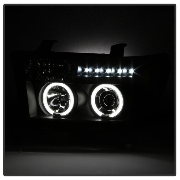 Spyder Toyota Tundra 07-13 Projector Headlights CCFL Halo LED Blk PRO-YD-TTU07-CCFL-BK