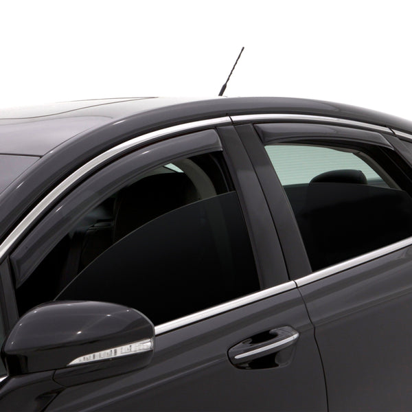 AVS 12-18 Chevy Sonic Hatch (5 Door) Ventvisor Front & Rear Window Deflectors 4pc - Smoke