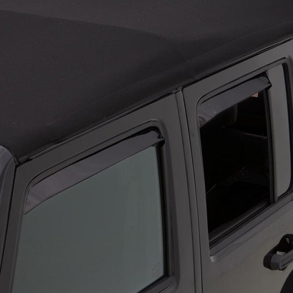 AVS 97-01 Jeep Cherokee (4 Door) Ventshade Front & Rear Window Deflectors 4pc - Black