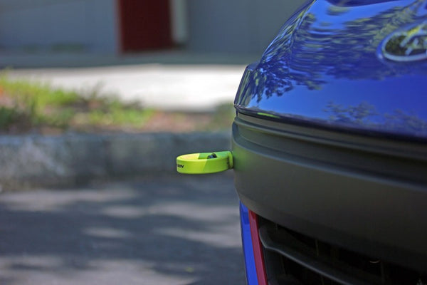 Perrin Tow Hook Kit - Front 2018+ Subaru WRX/STI - Neon Yellow