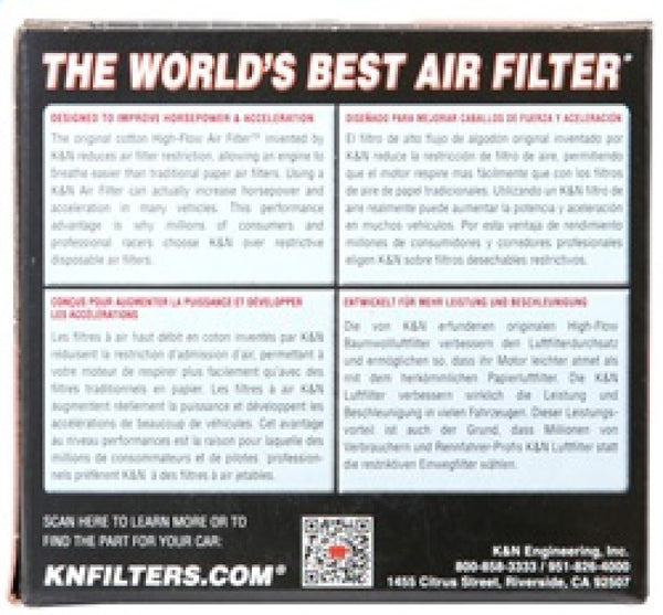 K&N Filter Universal Rubber Filter - Round Straight - 1.5in Flange ID x 3in OD x 3in Height