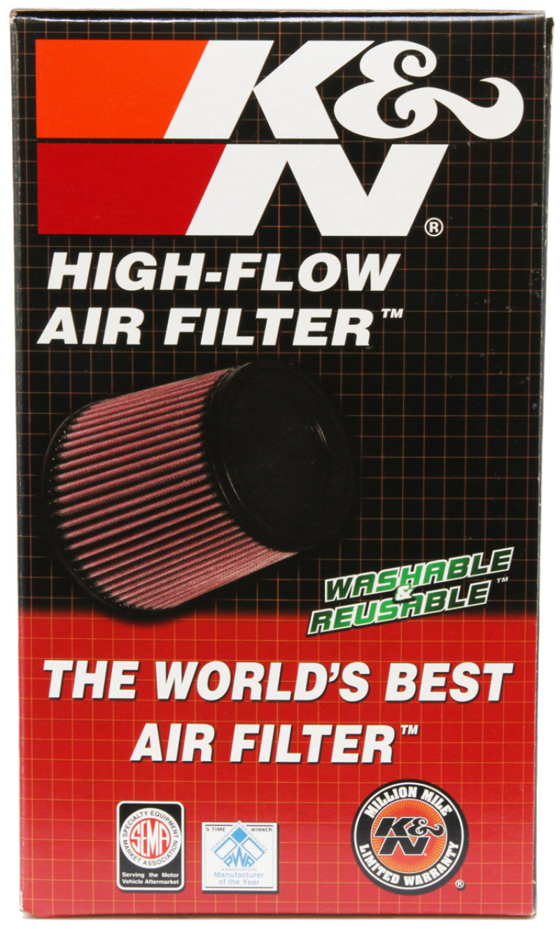 K&N Uni Oval Tapered Air Filter 3.5in 10 Deg. Flg / 3.25in T OW / 4.5in T OL / 5.75in B / 7in H