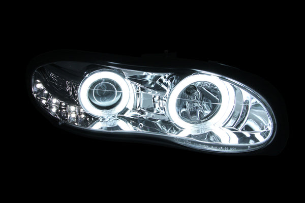 ANZO 1998-2002 Chevrolet Camaro Projector Headlights w/ Halo Chrome