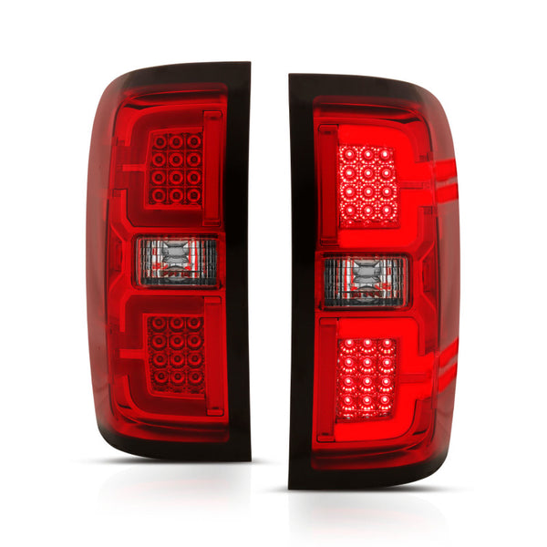 ANZO 2014-2018 Chevy Silverado 1500 LED Taillights Red/Clear