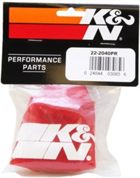 K&N Kawasaki / Yamaha / Sea Doo / Polaris Red Round Tapered Drycharger Filter Wrap 3in x4.5inx4in