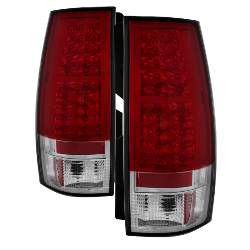 Spyder Chevy Suburban/GMC Yukon/Yukon Denali 07-14 LED Tail Lights Red Clear ALT-YD-CSUB07-LED-RC