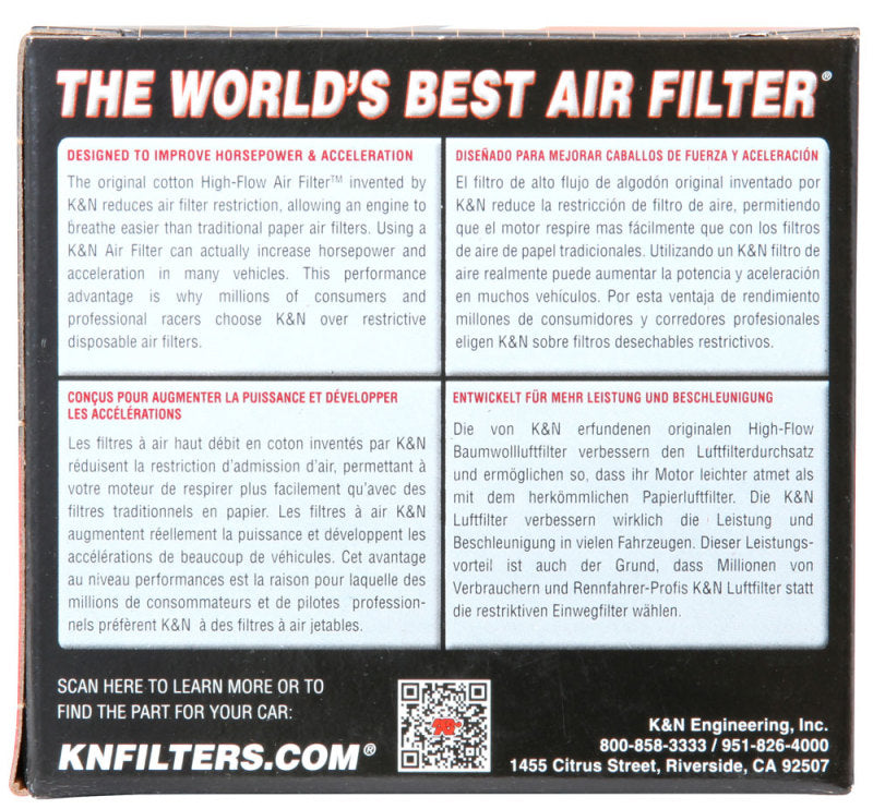 K&N 62-72 Austin Healey Sprite Replacement Air Filter