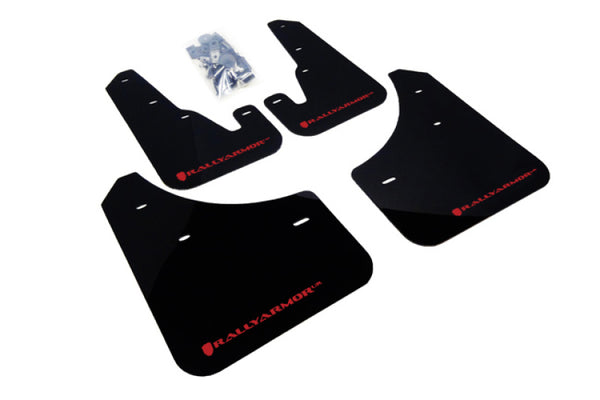 Rally Armor 2004-2009 Mazda3/Speed 3 UR Black Mud Flap w/ Red Logo