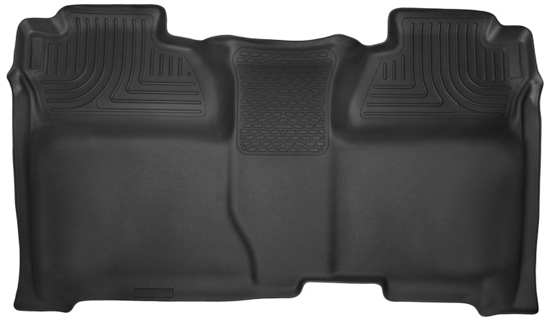 Husky Liners 14-15 Chevy Silverado Crew Cab X-Act Contour Black 2nd Row Floor Liners