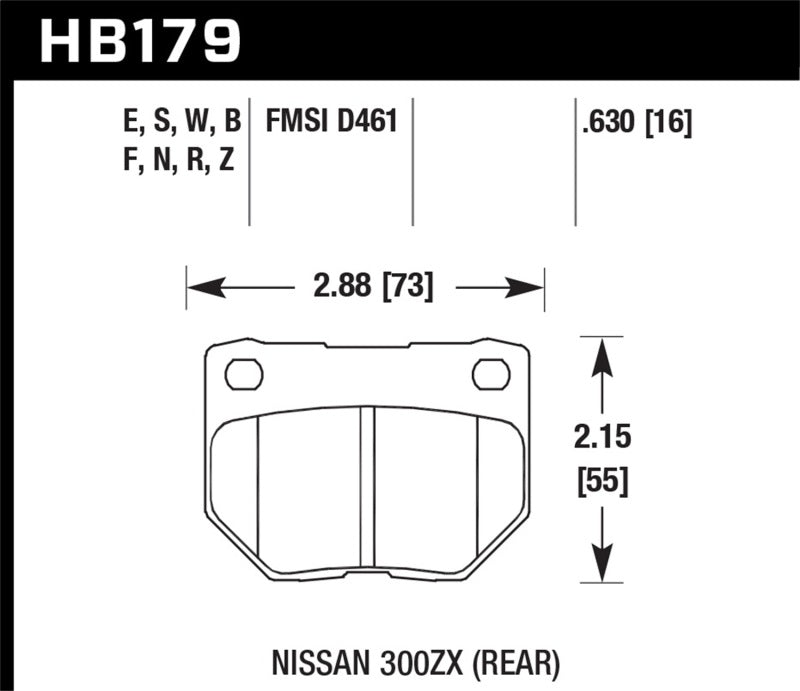 Hawk 06-07 WRX HPS Street Rear Brake Pads