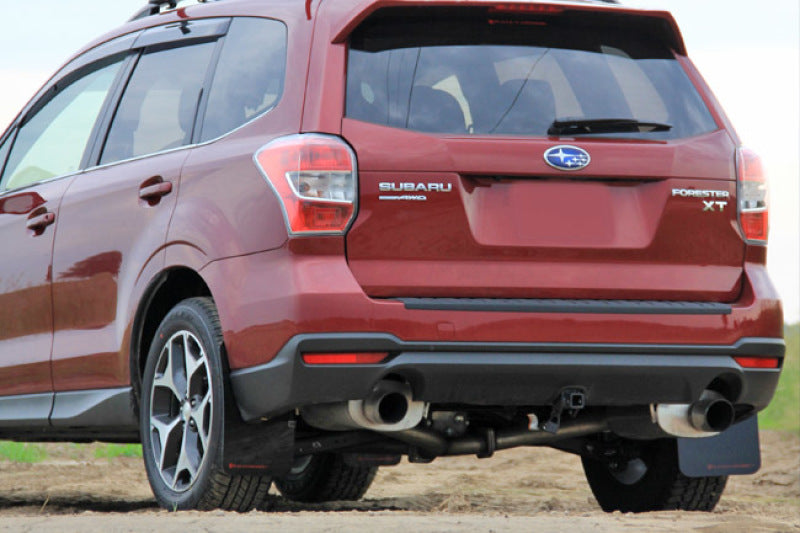 Rally Armor 14+ Subaru Forester Black Mud Flap w/ Red Logo