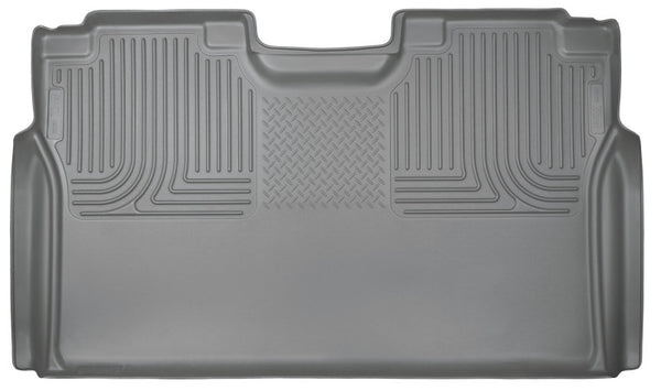 Husky Liners 15 Ford F-150 SuperCrew Cab WeatherBeater Grey 2nd Seat Floor Liner