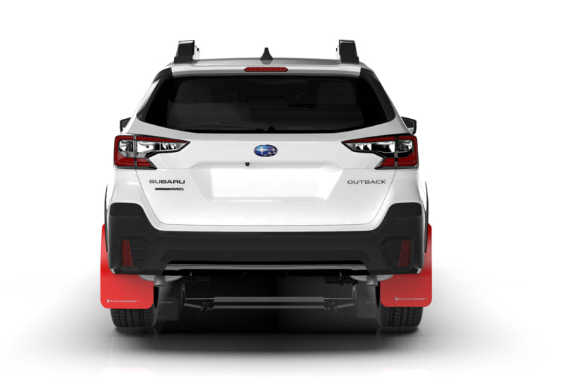 Rally Armor 20+ Subaru Outback UR Black Mud Flap w/ Silver Logo