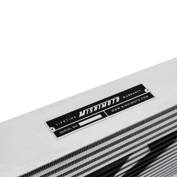 Mishimoto Universal Silver R Line Intercooler Overall Size: 31x12x4 Core Size: 24x12x4 Inlet / Outle