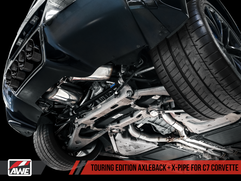 AWE Tuning 14-19 Chevy Corvette C7 Z06/ZR1 (w/o AFM) Track Edition Axle-Back Exhaust w/Black Tips