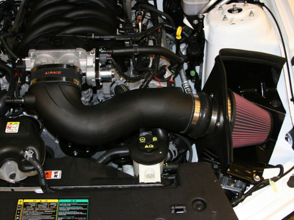 Airaid 11-14 Ford Mustang GT 5.0L Race Only (No MVT) MXP Intake System w/ Tube (Dry / Red Media)