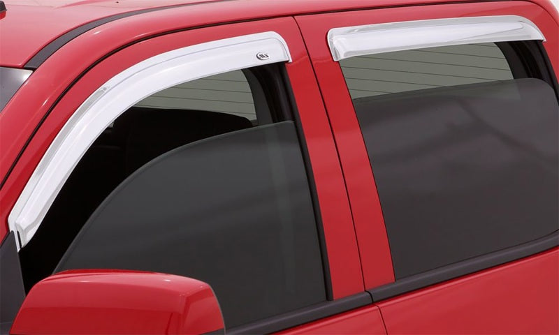 AVS 2021 GM 2500HD/3500HD Crew Cab Ventvisor In-Channel Window Deflectors 4pc - Chrome